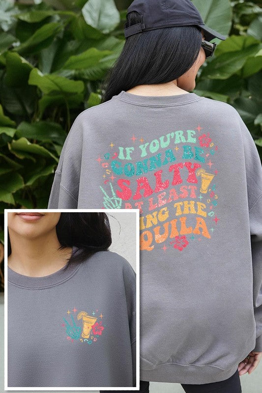 Tequila Front Back Graphic Fleece Sweatshirts Color Bear