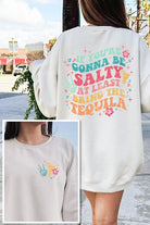 Tequila Front Back Graphic Fleece Sweatshirts Color Bear