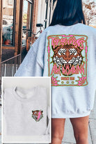 Tiger Front Back Graphic Fleece Sweatshirts Color Bear