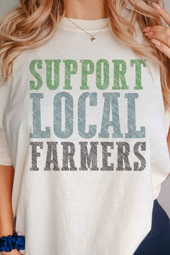 SUPPORT LOCAL FARMERS GRAPHIC TEE ALPHIA