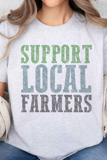 SUPPORT LOCAL FARMERS OVERSIZED TEE ALPHIA