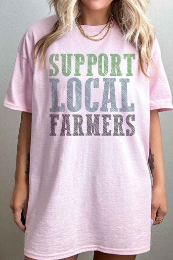 SUPPORT LOCAL FARMERS OVERSIZED TEE ALPHIA