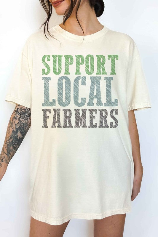 SUPPORT LOCAL FARMERS OVERSIZED TEE ALPHIA