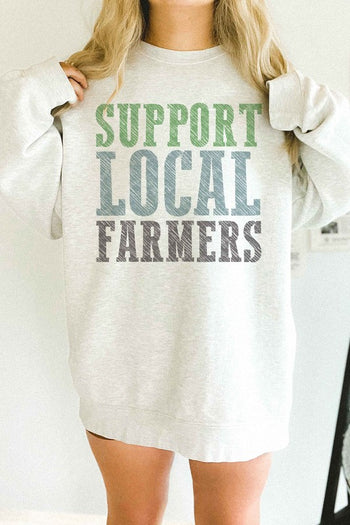 SUPPORT LOCAL FARMERS OVERSIZED SWEATSHIRT ALPHIA