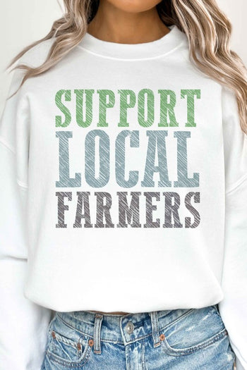 SUPPORT LOCAL FARMERS OVERSIZED SWEATSHIRT ALPHIA