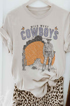 WILD WEST COWBOYS WESTERN GRAPHIC TEE ROSEMEAD LOS ANGELES CO