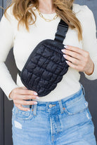 Anya Quilted Puffer Sling Belt Fanny Bum Bag Aili's Corner