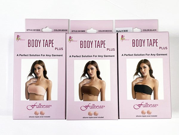Plus size body tape with silicone nipple cover Forever-Foxy