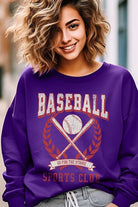 Baseball Sports Club Graphic Fleece Sweatshirts Color Bear