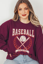 Baseball Sports Club Graphic Fleece Sweatshirts Color Bear