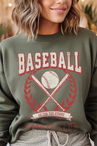 Baseball Sports Club Graphic Fleece Sweatshirts Color Bear