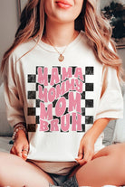 CHECKERED MAMA MOMMY MOM BRUH Graphic T-Shirt A. BLUSH CO.