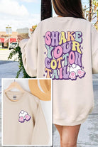 Tail Easter Front Back Graphic Fleece Sweatshirts Color Bear