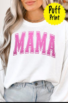 Puff Print Pink Mama Graphic Sweatshirt Cali Boutique