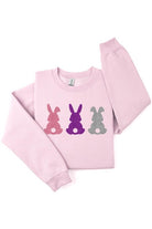 Easter Bunny Glitter Graphic Fleece Sweatshirts Color Bear