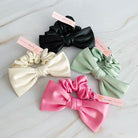 Satin Bow Tie Hair Scrunch Ellison and Young