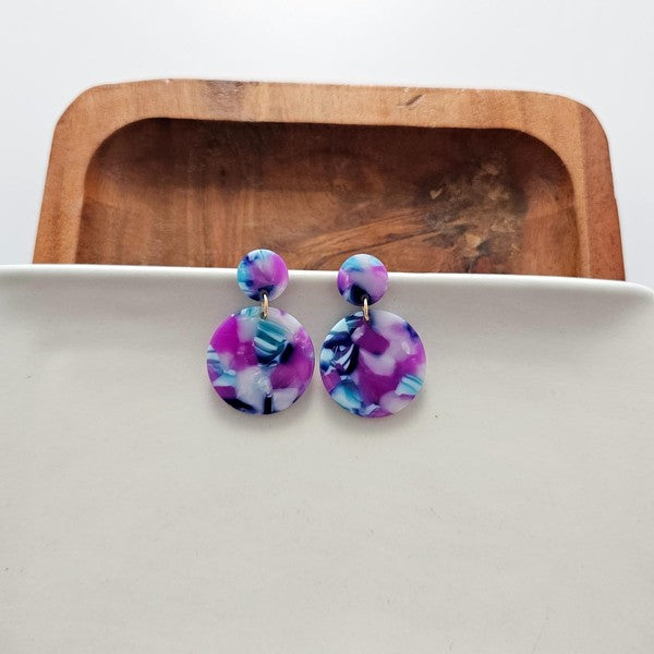 Addy Earrings - Purple Party Spiffy & Splendid