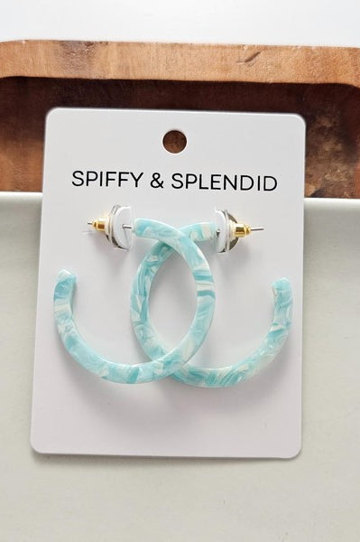 Camy Hoops - Aquamarine Spiffy & Splendid