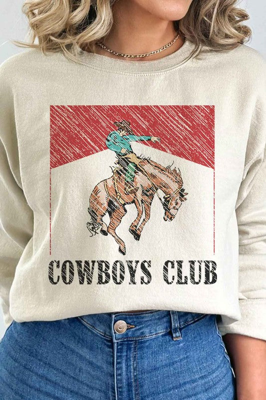 COWBOYS CLUB GRAPHIC SWEATSHIRT ROSEMEAD LOS ANGELES CO