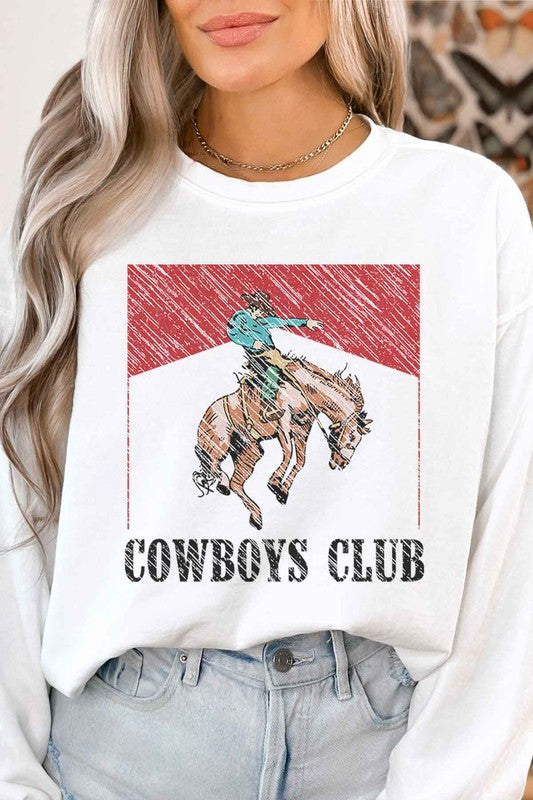 COWBOYS CLUB GRAPHIC SWEATSHIRT ROSEMEAD LOS ANGELES CO