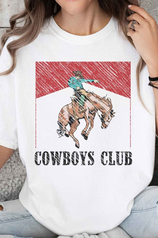 COWBOYS CLUB OVERSIZED GRAPHIC TEE ROSEMEAD LOS ANGELES CO