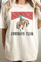 COWBOYS CLUB OVERSIZED GRAPHIC TEE ROSEMEAD LOS ANGELES CO