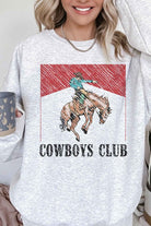 COWBOYS CLUB OVERSIZED SWEATSHIRT ROSEMEAD LOS ANGELES CO