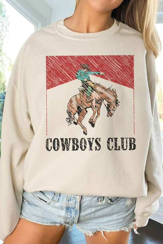 COWBOYS CLUB OVERSIZED SWEATSHIRT ROSEMEAD LOS ANGELES CO