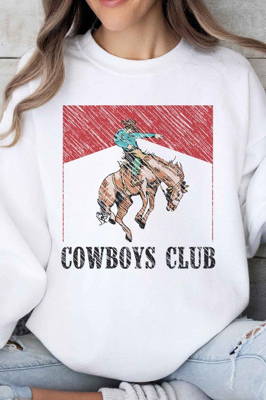 COWBOYS CLUB OVERSIZED SWEATSHIRT ROSEMEAD LOS ANGELES CO