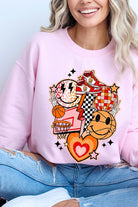 Smile Face Basketball Graphic Fleece Sweatshirts Color Bear