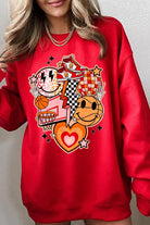 Smile Face Basketball Graphic Fleece Sweatshirts Color Bear