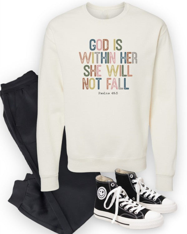 God Within Her She Will Not Fail Graphic shirt Ocean and 7th