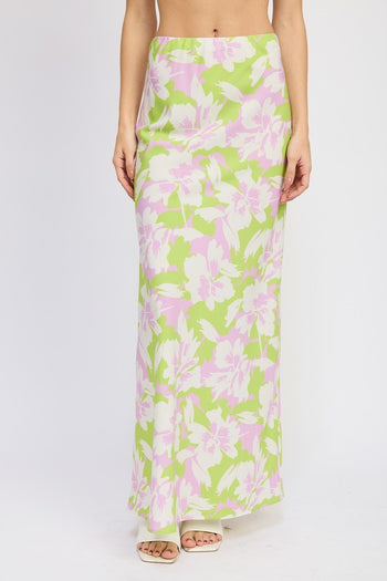 MAXI FLORAL BIAS SKIRT Emory Park