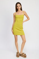 SPAGHETTI STRAP BODYCON DRESS Emory Park