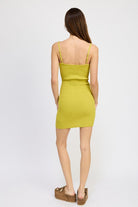 SPAGHETTI STRAP BODYCON DRESS Emory Park