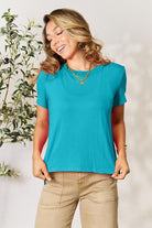 Essential Round Neck Top ClaudiaG Apparel