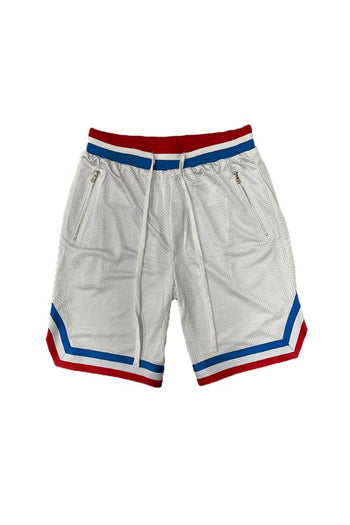 STRIPED BAND SOLID BASKETBALL SHORTS WEIV