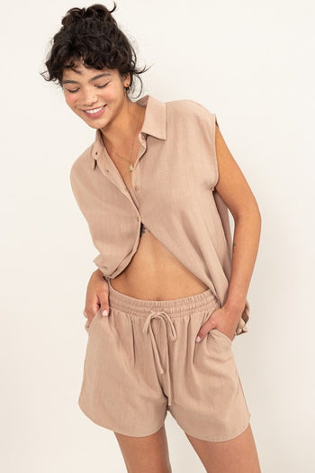 Linen Shirt and Shorts Set HYFVE