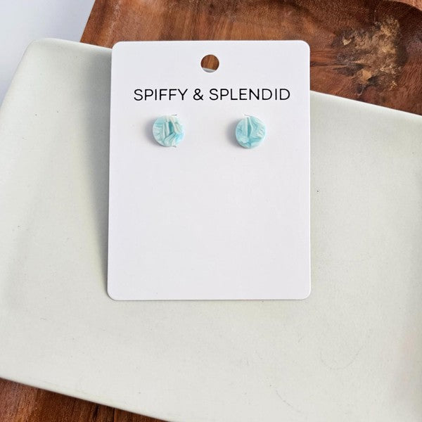 Kate Studs - Aquamarine Spiffy & Splendid