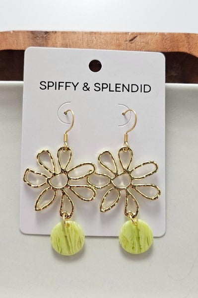 Maisy Earrings - Lime Green Spiffy & Splendid