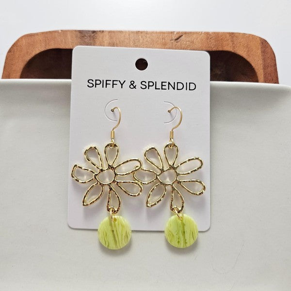 Maisy Earrings - Lime Green Spiffy & Splendid
