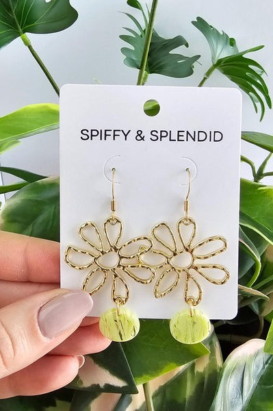 Maisy Earrings - Lime Green Spiffy & Splendid