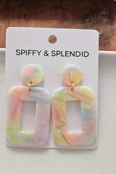 Margot Earrings - Pastel Rainbow Spiffy & Splendid