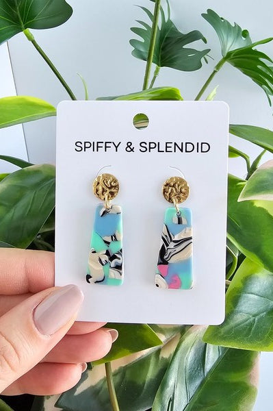 Mia Mini Earrings - 80's Pastel Spiffy & Splendid