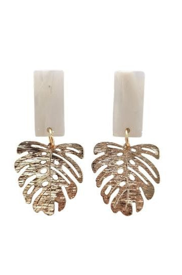 Mini Belize Earrings - Ivory Spiffy & Splendid