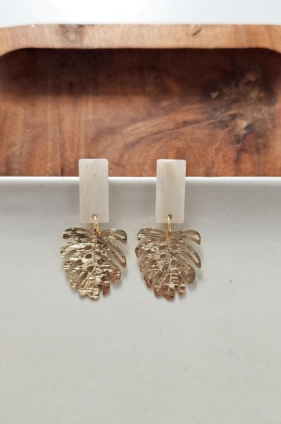 Mini Belize Earrings - Ivory Spiffy & Splendid