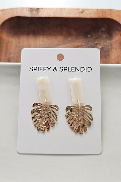 Mini Belize Earrings - Ivory Spiffy & Splendid