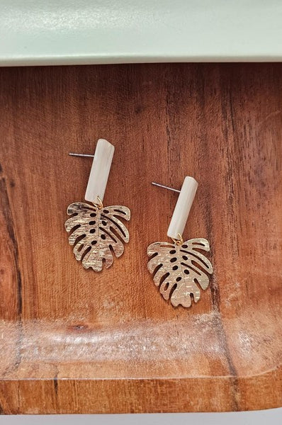 Mini Belize Earrings - Ivory Spiffy & Splendid