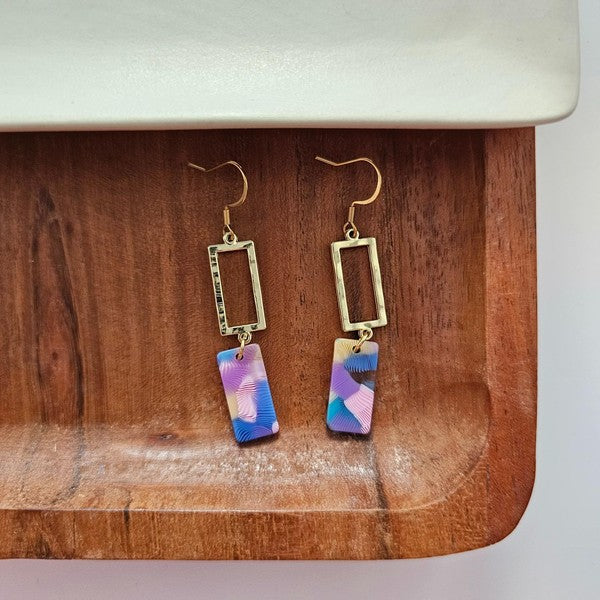 Raya Earrings - Watercolor Spiffy & Splendid