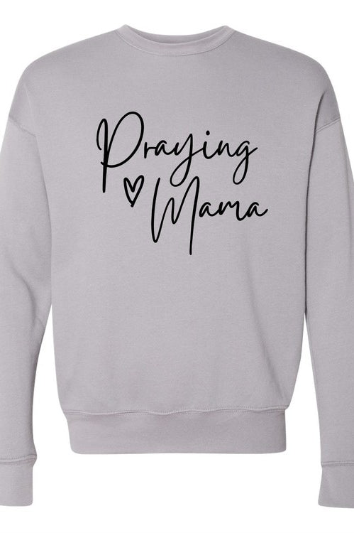 Praying Mama Premium Crewneck Sweatshirt Ocean and 7th